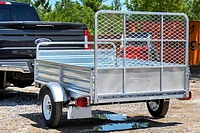 DK2 4.5 ft. x 7.5 ft. Single Axle Galvanized Multi-Utility Trailer (Drive-Up Gate Included)