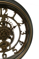 kieragrace Gears Wall Clock, 20-Inch, 2-Inch Deep, Bronze Finish