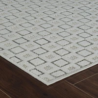 Rug Branch Maise Abstract Indoor Outdoor Area Rug, Cream Beige, Modern - Entryway, Hallway, Bathroom, and Kitchen