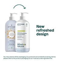 ATTITUDE oatmeal sensitive natural, Volume & Shine Shampoo, Oat & Soy Protein, Unscented, 946 mL