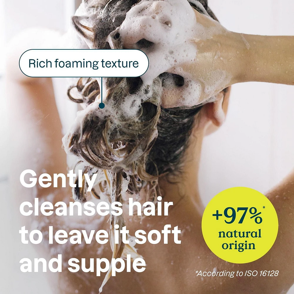 ATTITUDE oatmeal sensitive natural, Volume & Shine Shampoo, Oat & Soy Protein, Unscented, 946 mL