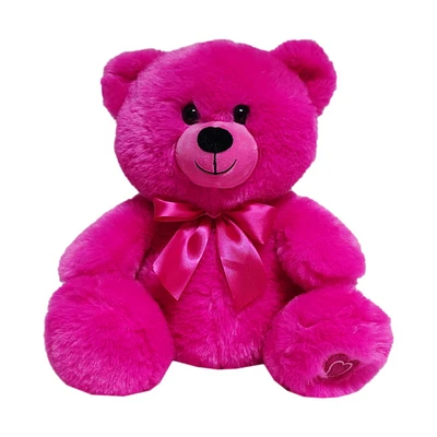 Way to Celebrate Large Plush Bear, Pink, 14inch