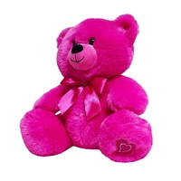 Way to Celebrate Large Plush Bear, Pink, 14inch