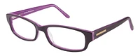 Hard Candy Womens Prescription Eyeglasses, It Girl, Dark Purple, 53-16-135