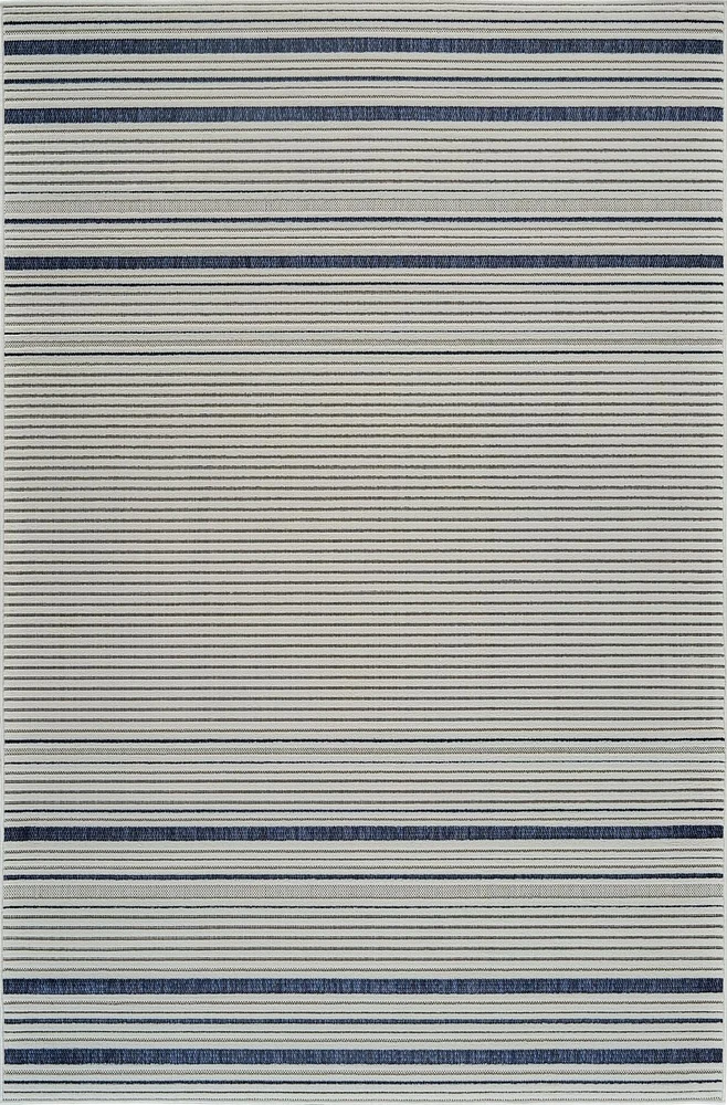 Rug Branch Maise Abstract Indoor Outdoor Area Rug, Cream Blue, Modern - Entryway, Hallway, Bathroom, and Kitchen<br>