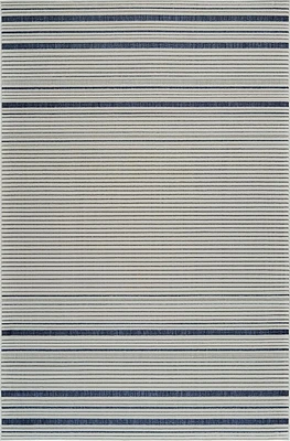 Rug Branch Maise Abstract Indoor Outdoor Area Rug, Cream Blue, Modern - Entryway, Hallway, Bathroom, and Kitchen<br>