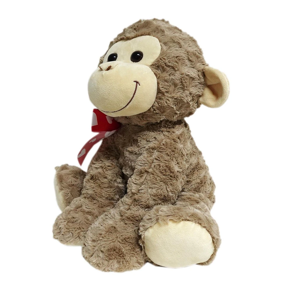 Way to Celebrate Large Jungle Plush Monkey, Brown 14inch