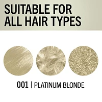 Schwarzkopf Keratin Blond Crème colorante permanente pour cheveux Platinum Blonde 001, paquet de 1/60 ml Paquet de 1/60 ml