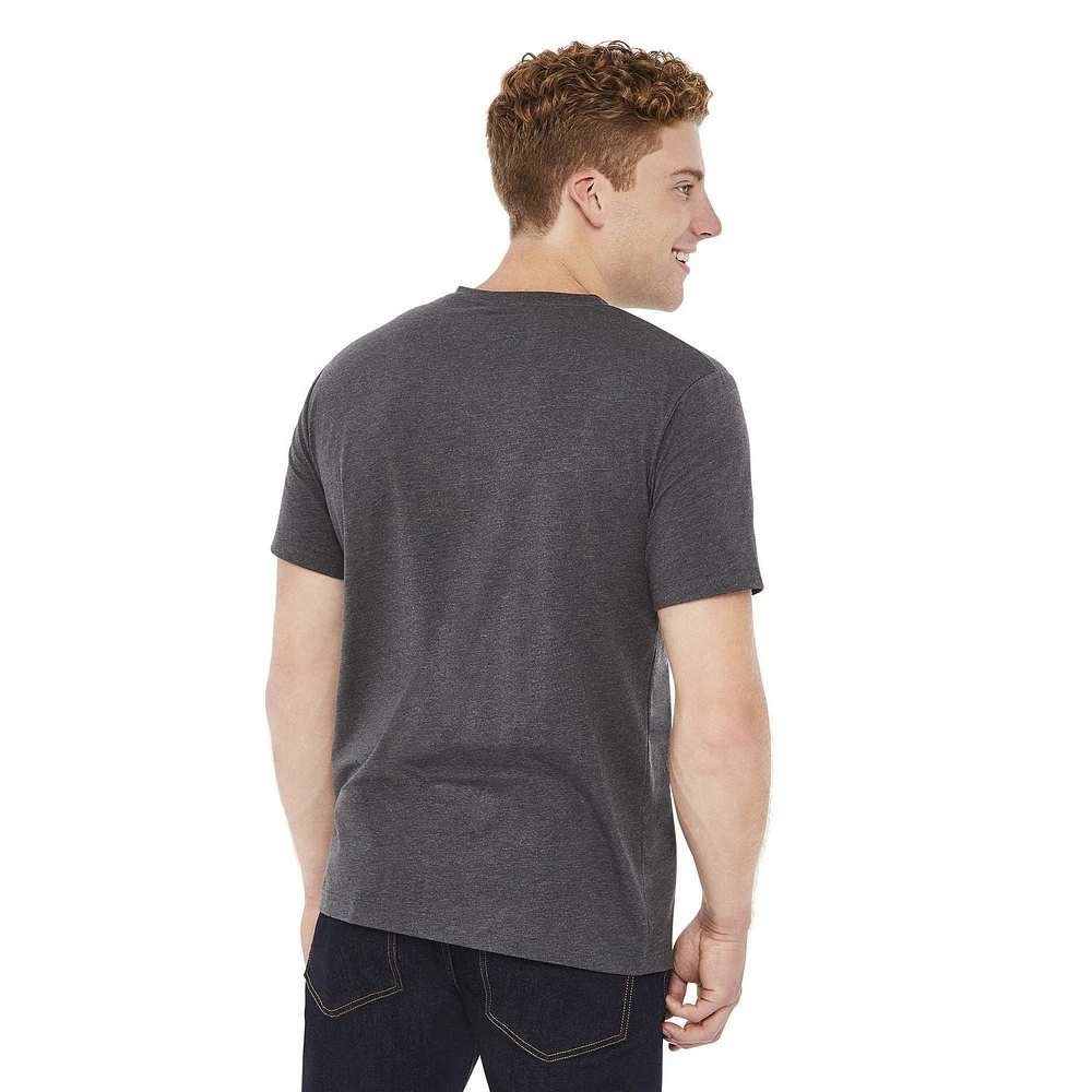 T-shirt extensible George pour hommes à encolure en V Tailles P TTG