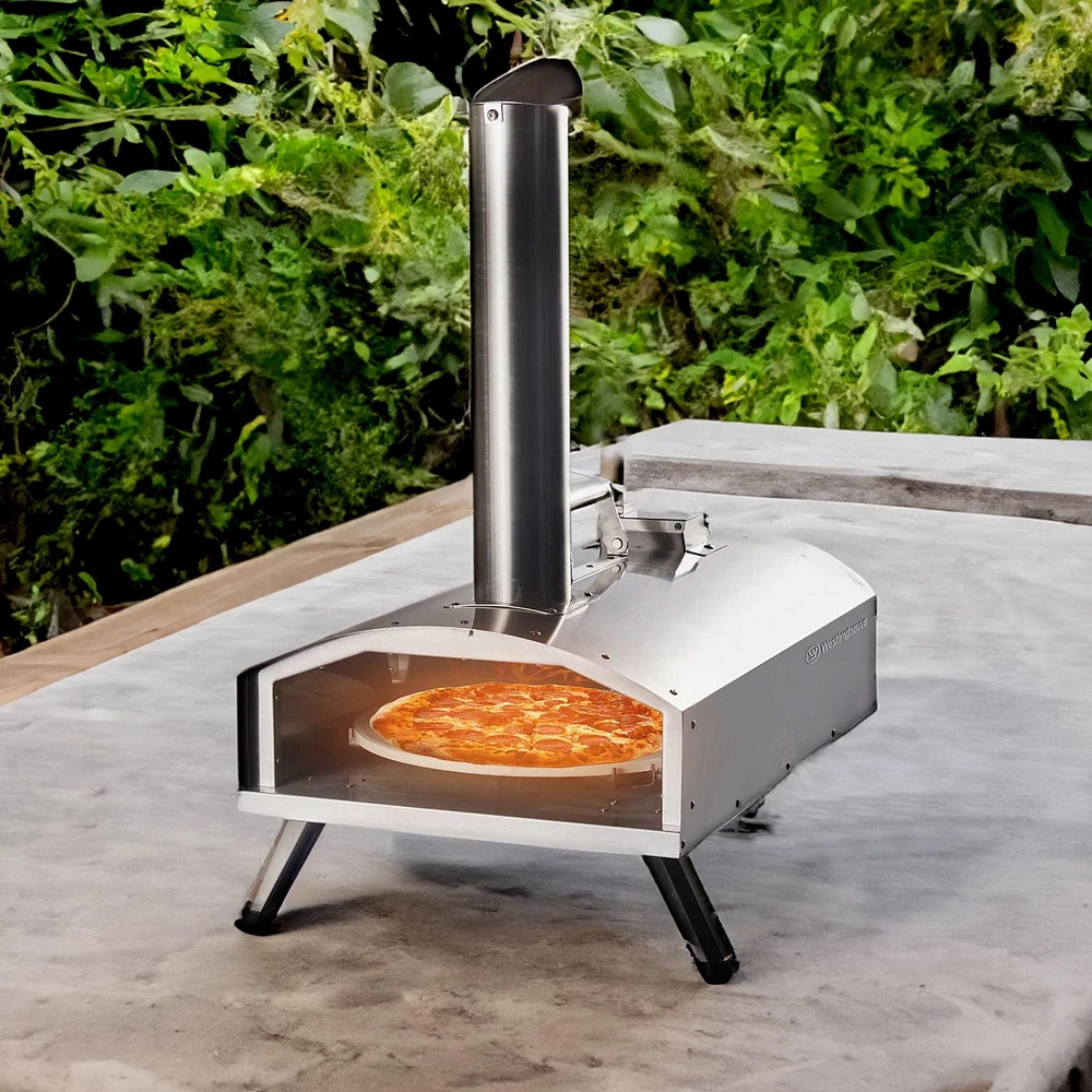 Westinghouse 12" Wood Pellet Pizza Oven with Rotating Stone