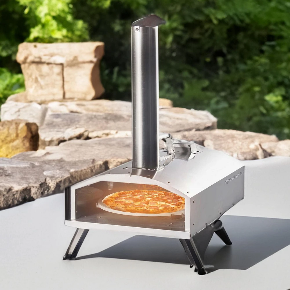 Westinghouse 12" Wood Pellet Pizza Oven with Rotating Stone