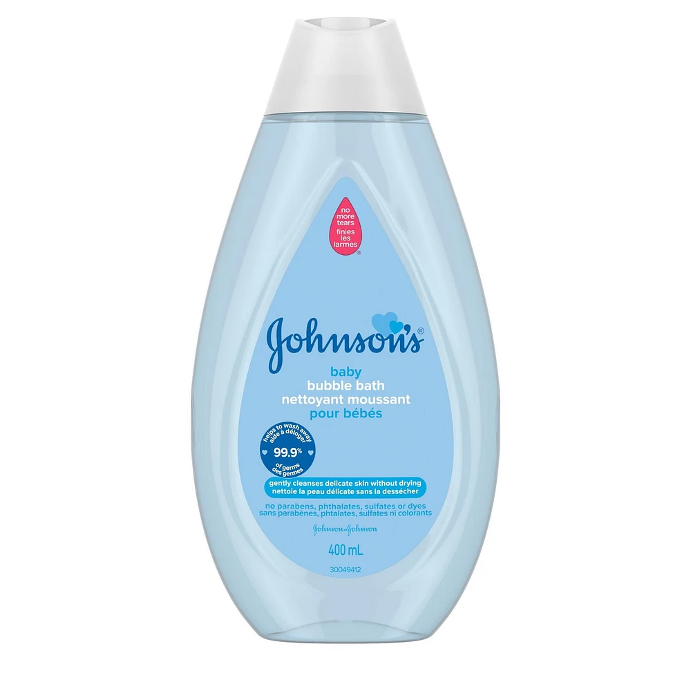 Johnson’s Tear-Free Baby Bubble Bath - gently cleanses skin, 400 mL