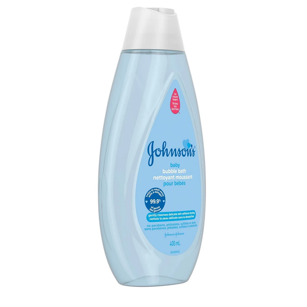 Johnson’s Tear-Free Baby Bubble Bath - gently cleanses skin, 400 mL