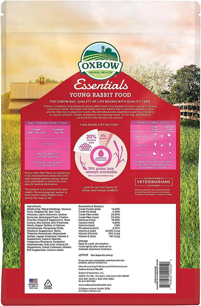 Oxbow Essential Young Rabbit Food