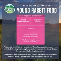 Oxbow Essential Young Rabbit Food