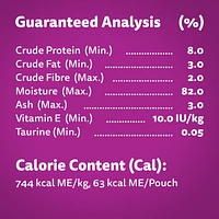 Nourriture humide pour chats adultes WHISKAS FAVORIS bouchées dans une sauce en gelée – saveur de saumon 85 g