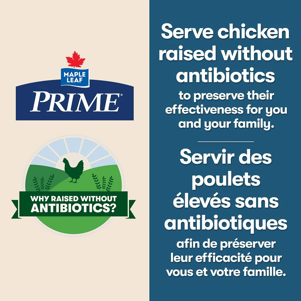 Hauts de cuisse de poulet avec os Élevé sans antibiotiques Prime