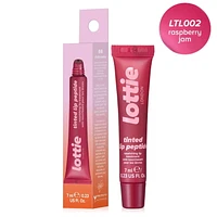 Lottie London - Lèvres teintées Peptide Confiture de Framboise - Baume à lèvres hydratant et repulpant pour les baies - 0.23 Fl oz
