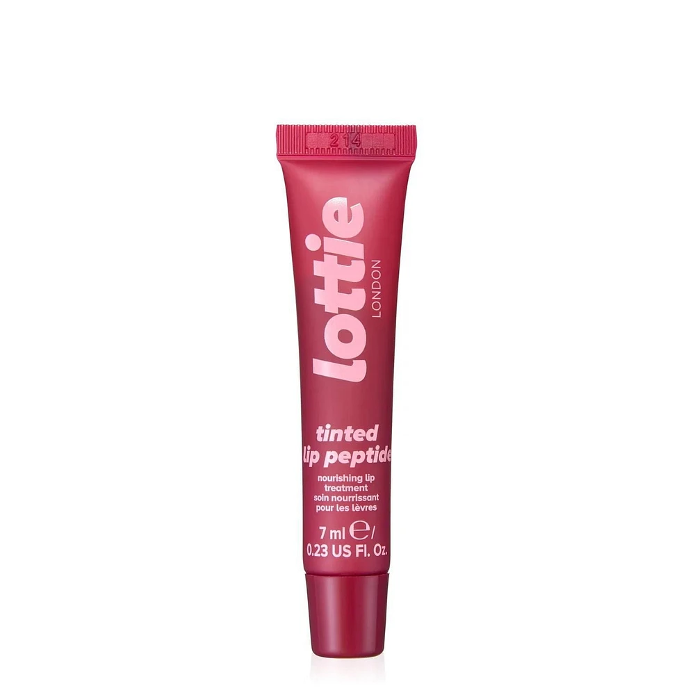 Lottie London - Lèvres teintées Peptide Confiture de Framboise - Baume à lèvres hydratant et repulpant pour les baies - 0.23 Fl oz