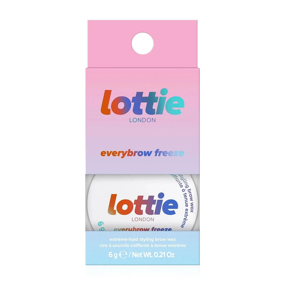Lottie London - Everybrow Freeze - Cire à sourcils stylisante à tenue extrême - Transparente