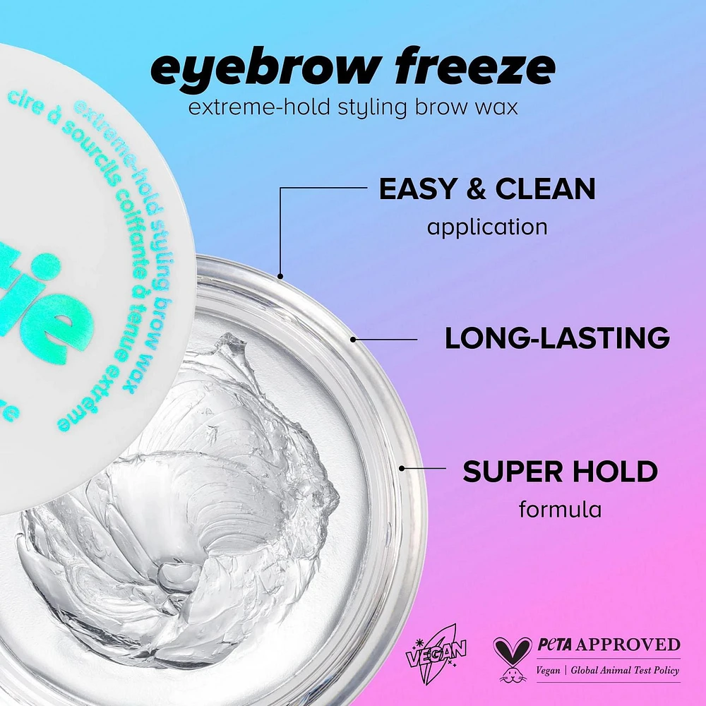 Lottie London - Everybrow Freeze - Cire à sourcils stylisante à tenue extrême - Transparente