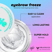 Lottie London - Everybrow Freeze - Cire à sourcils stylisante à tenue extrême - Transparente