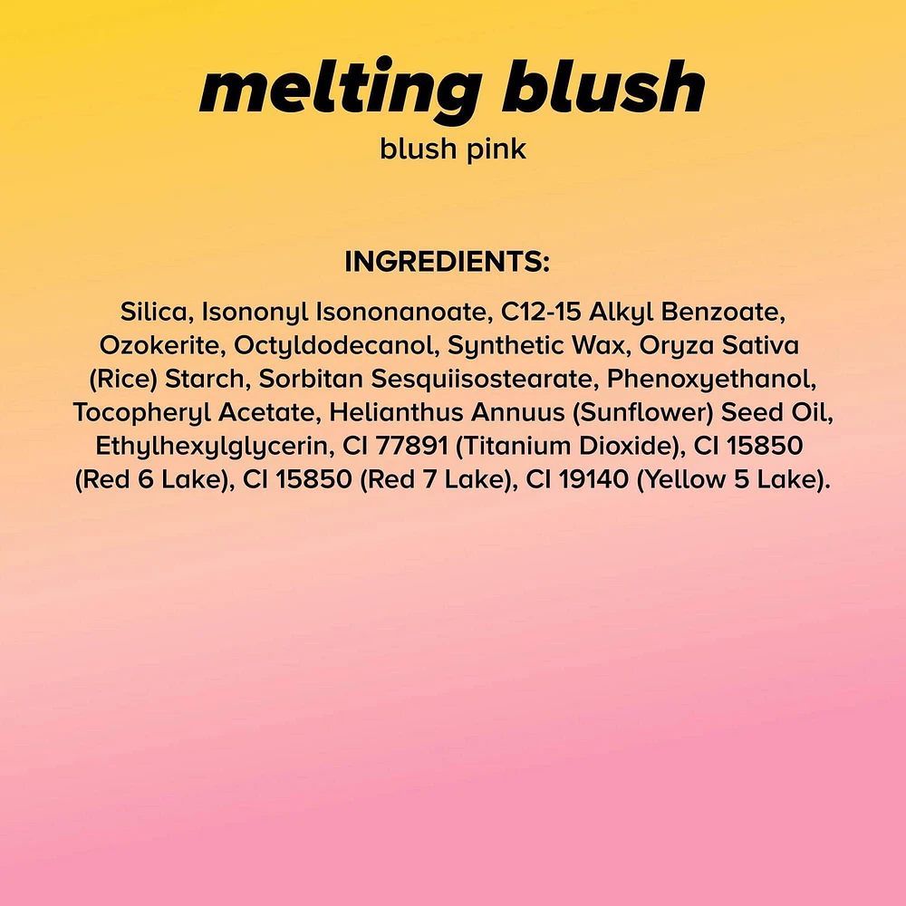 Lottie London - Meltin' Cream Blush - Super Sheer Creamy Cheek Tint - Rose Blush - 0.17 Oz.