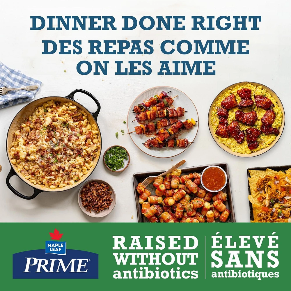Hauts de cuisse de poulet avec os Élevé sans antibiotiques Prime