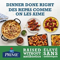 Hauts de cuisse de poulet avec os Élevé sans antibiotiques Prime