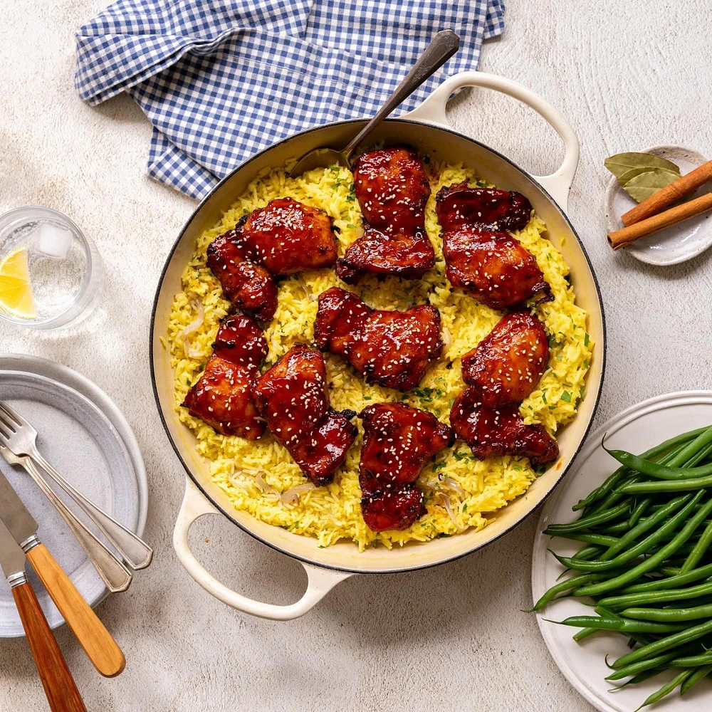 Hauts de cuisse de poulet avec os Élevé sans antibiotiques Prime