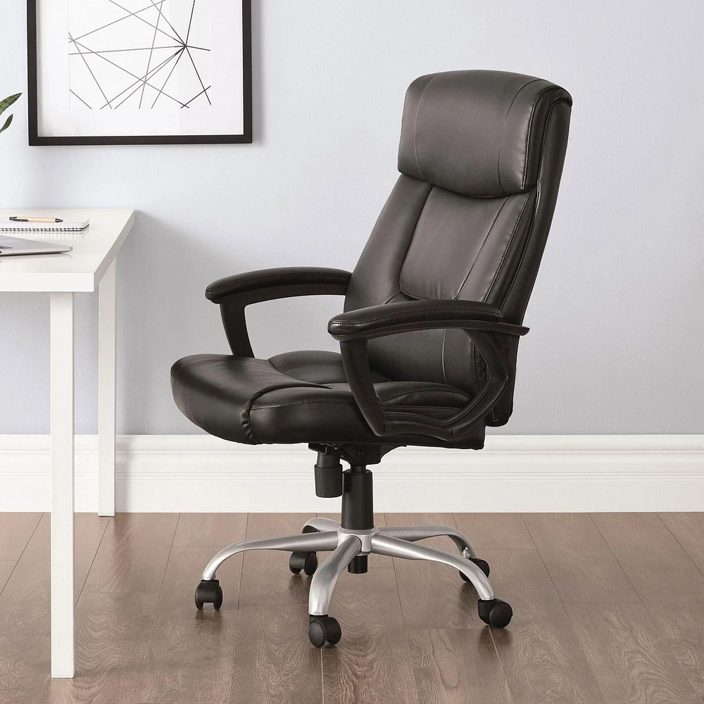 Hometrends High Back Office Chair, Memory foam padded seat