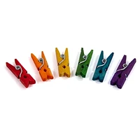 Time 4 Crafts Wooden Colourful Craft Clothes Pins