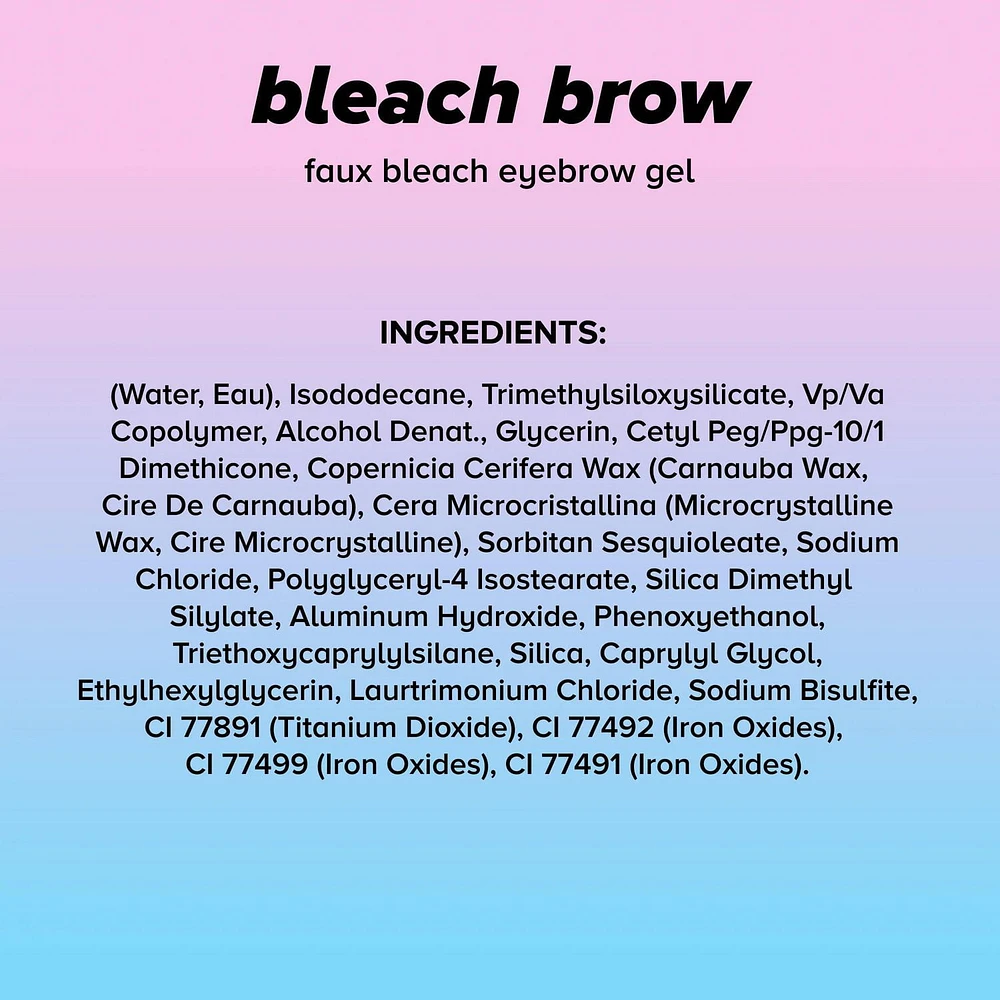 Lottie London - Bleach Brow - Non-Permanent Faux Bleach Eyebrow Gel - Blonde