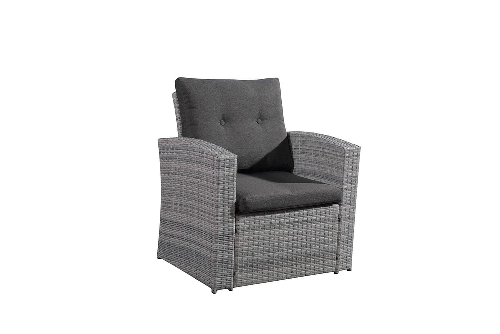 Velago Lamone Outdoor Conversation Set, Light Grey