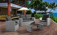 Velago Lamone Outdoor Conversation Set, Light Grey