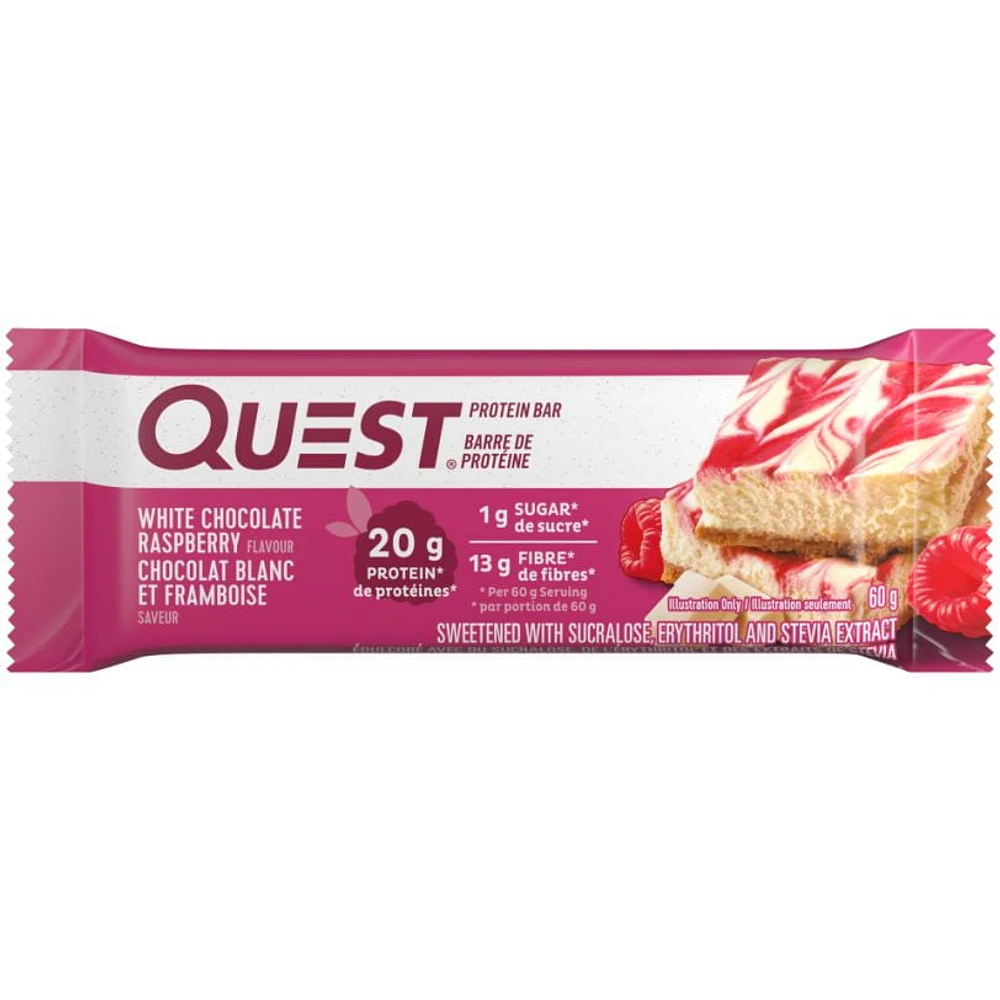 Quest White Chocolate Raspberry Protein Bar, Quest White Choc Rasp