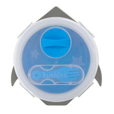 KU Silibox contenant de rangement en silicone - Bleu