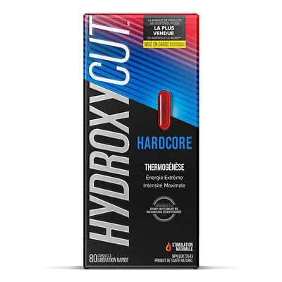 Hydroxycut Hardcore Capsules, Weight Management, Weight Loss Pills for Women & Men,  Energy Pills to Lose Weight, Metabolism Booster for Weight Loss, Weightloss & Energy Supplements, 80ct, 80 capsules