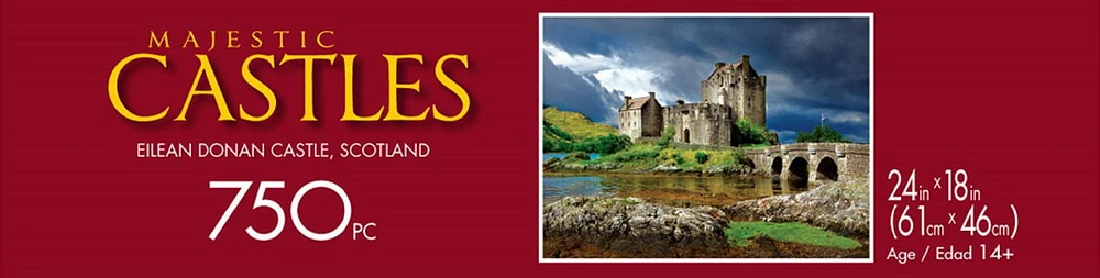 Buffalo Games Majestic Castles Eilean Donan Castle, Scotland 750 Piece Jigsaw Puzzle