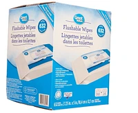 Great Value Flushable Wipes, 632 wipes