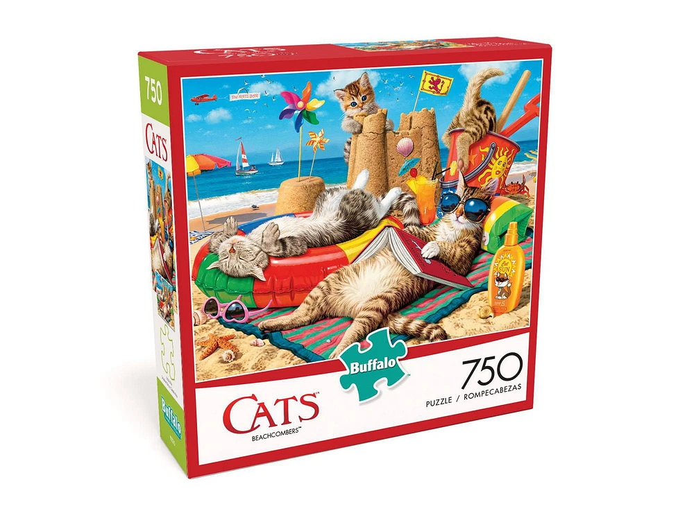 Buffalo Games Cats Beachcombers 750 Piece Jigsaw Puzzle