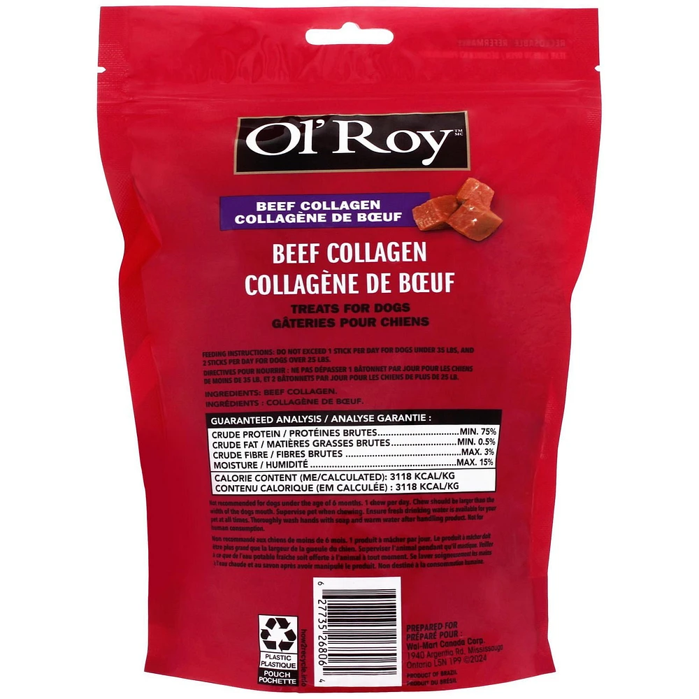 Ol’ Roy 6” Beef Collagen Sticks, 6 Chews (165 g)