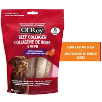 Ol’ Roy 6” Beef Collagen Sticks, 6 Chews (165 g)