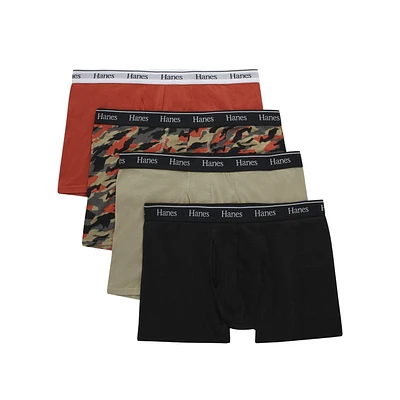 Caleçons pour hommes Hanes Originals, extensibles, coupe moderne, frais et respirants Paquet de 4