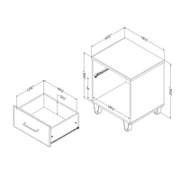 Arlen 1-Drawer Nightstand