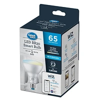 Great Value Wiz Tunable White BR30 WiFi bulb, BR30, Dimmable, 65W