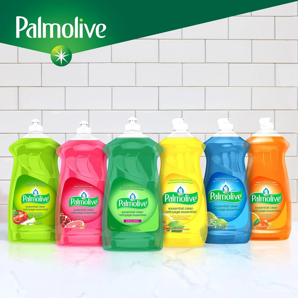 Palmolive Essential Clean Liquid Dish Soap, Orange Tangerine, 828mL