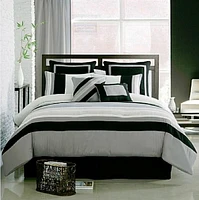 Royal Elite Studio Eight-piece Comforter Set - Black