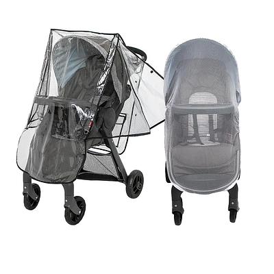 Nûby™ Eco Stroller Weather Shield & Bug Netting Set, Includes storage bag