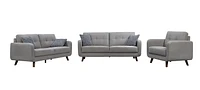 Topline Home Furnishings 3-piece Set: Sofa, Loveseat, & Chair